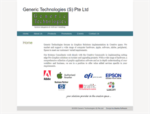 Tablet Screenshot of generictechnologies.com.sg